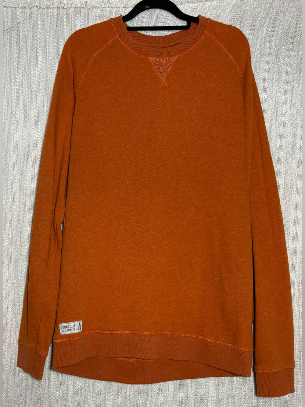 johnnie-O Men's Burnt Orange Crewneck Sweater